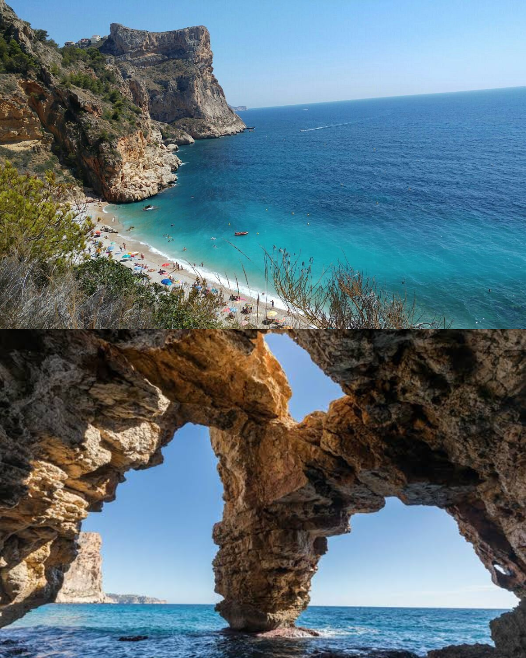 Excursión Cala Moraig desde Valencia — Aguas turquesas, snorkel y acantilados en la Costa Blanca