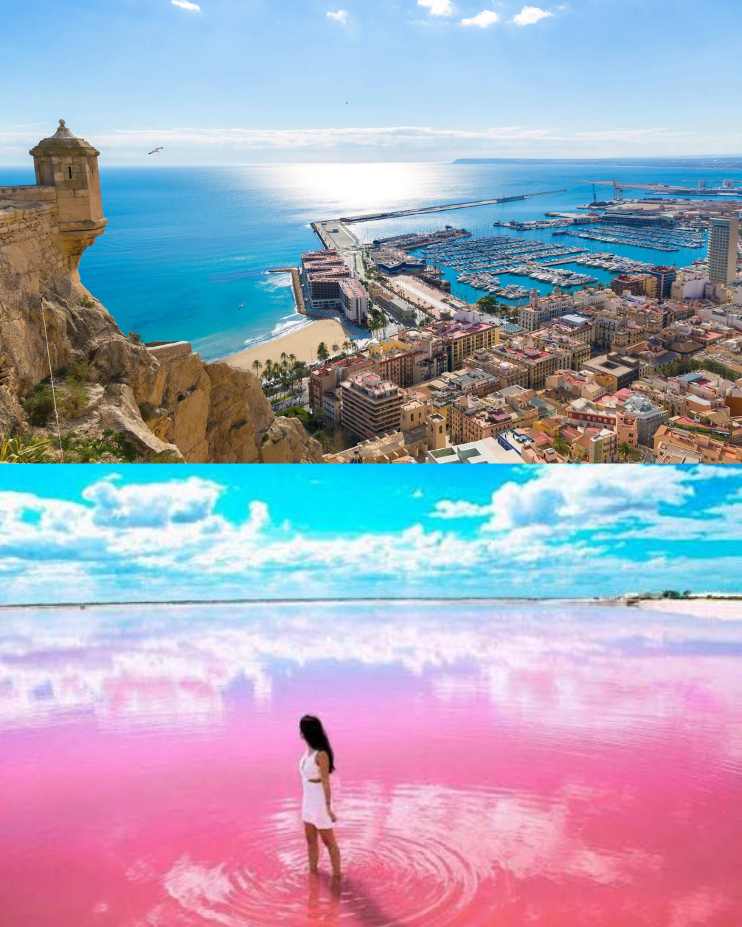 Excursión Laguna Rosa y Alicante desde Valencia — Naturaleza, playa e historia