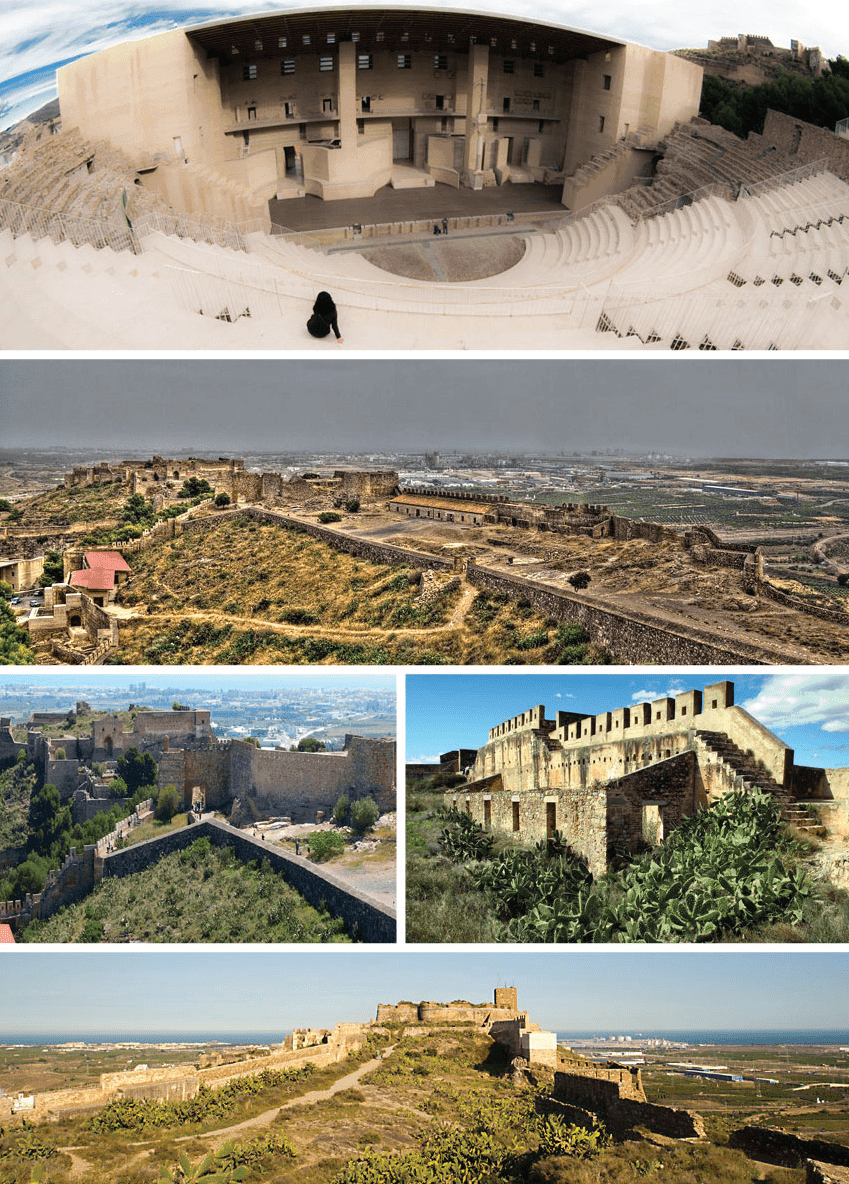 Teatro romano y murallas del castillo de Sagunto, patrimonio histórico de Valencia