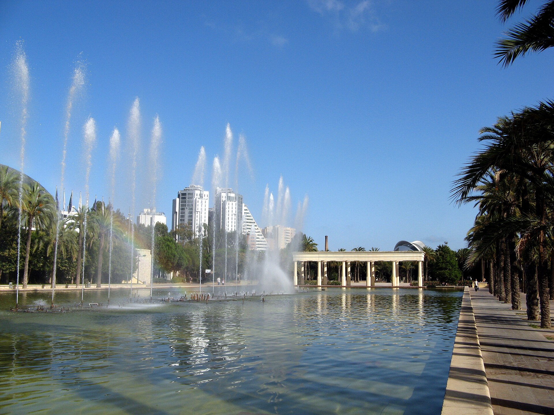 Jardín del Turia, el gran parque de Valencia ideal para recorrer en bici
