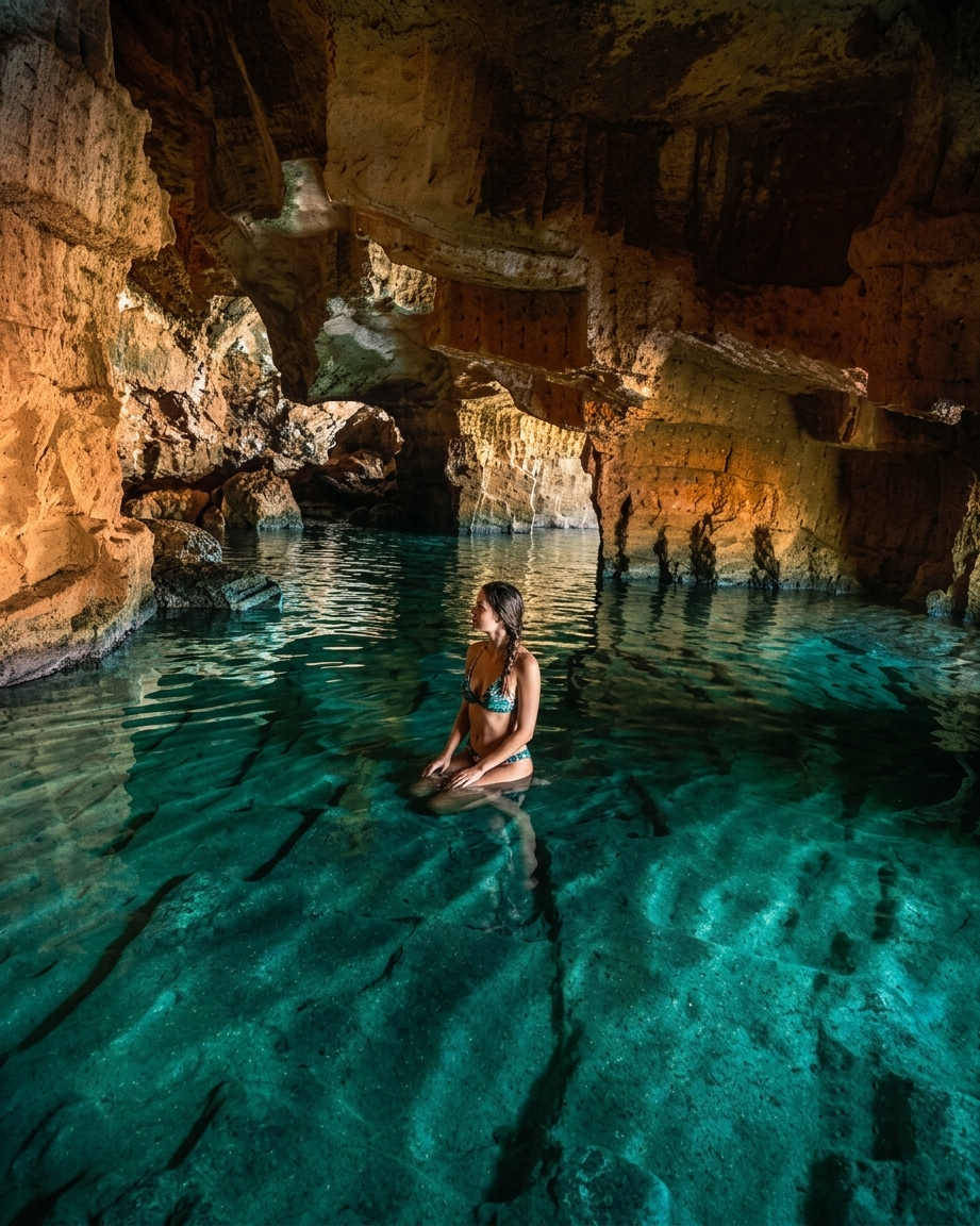 Senderismo Cueva Tallada desde Valencia — Cueva excavada en el acantilado con vistas al Mediterráneo