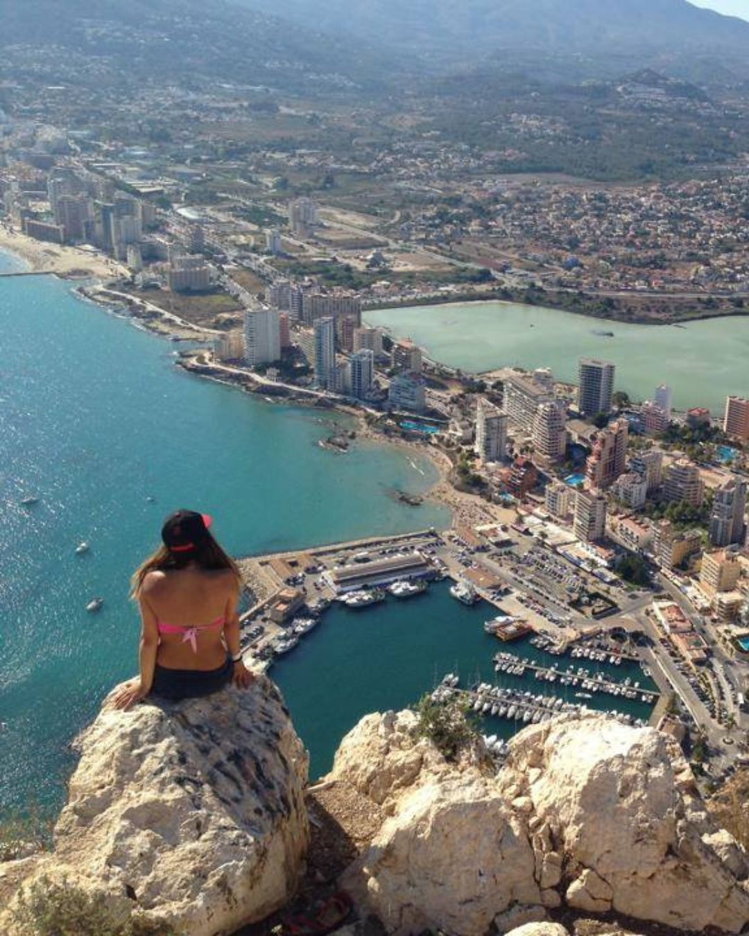 Peñón de Ifach rock seen from Calpe, day trip from Valencia