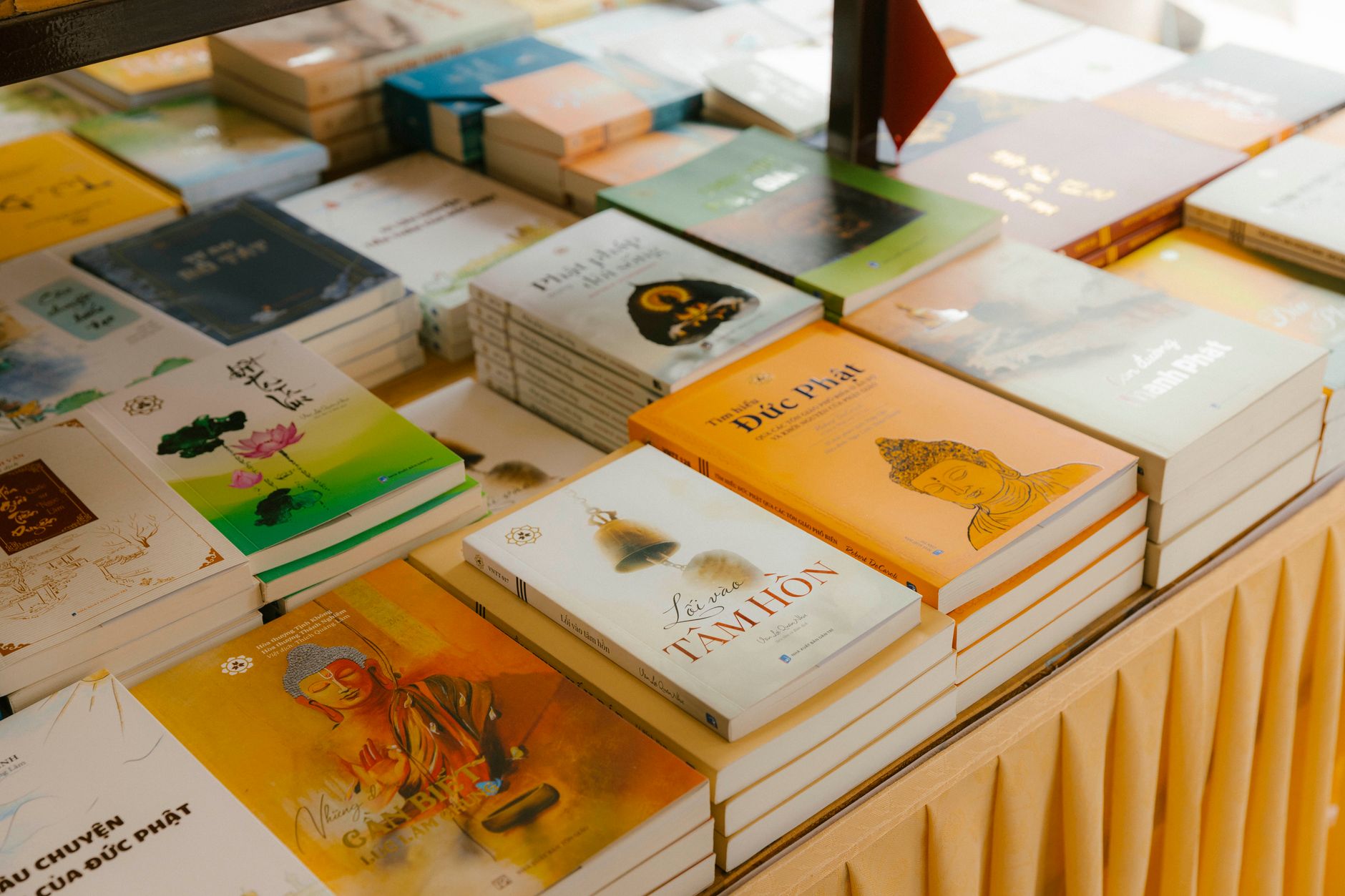 Colección de libros sobre una mesa
