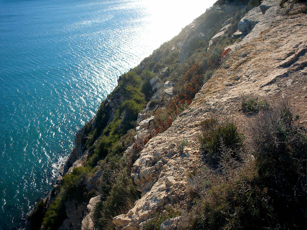 Paisaje de la Serra d'Irta, en la costa de Castellón